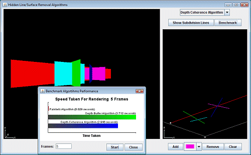 Courseware for Hidden Line/Surface Removal